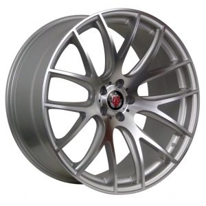 Axe CS Lite Silver Polished Face multi spoke alloy wheel