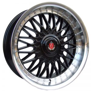 Axe EX10 Gloss Black Polished classic mesh design alloy wheel