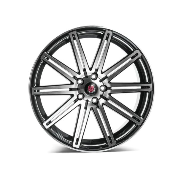 Axe EX15 Gloss Black Polished flat alloy wheel