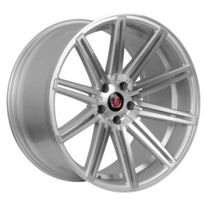 Axe EX15 Silver Polished Face 10 spoke alloy wheel