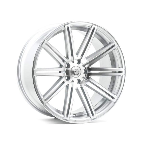 Axe EX15 Silver Polished Face angled 1 alloy wheel
