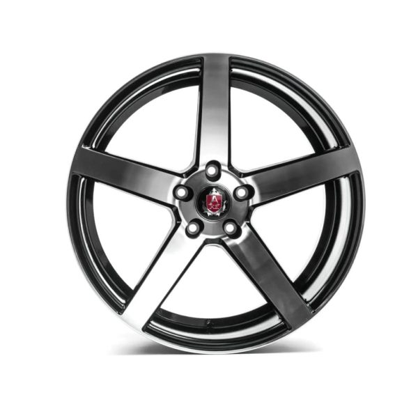 Axe EX18 Black Polish Face flat alloy wheel