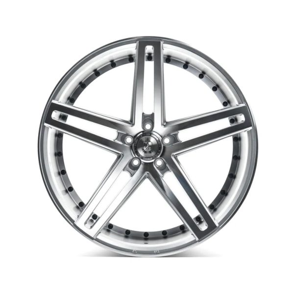 Axe EX20 Silver Polished Face and Barrel flat alloy wheel