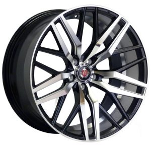Axe EX30 Black Polished Face Barrel multi spoke 20 and 22 inch alloy wheels (set of 4 wheels). 20"x8.5", 20"x10", 22"x9" and 22"x10.5" sizes are available. The Axe EX30 is available as same size all round or staggered fitment (wider rear), and also available in 3 other finishes. The Axe EX30 Black Polished Face and Barrel is a strong, load rated, multi spoke alloy wheel. Axe EX30 Black Polished Face and Barrel available fitments - various 5 Stud cars from 5x108 pcd to 5x120.6 pcd.