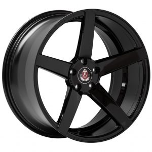Axe Ex18 Full Gloss Black 5 spoke alloy wheel