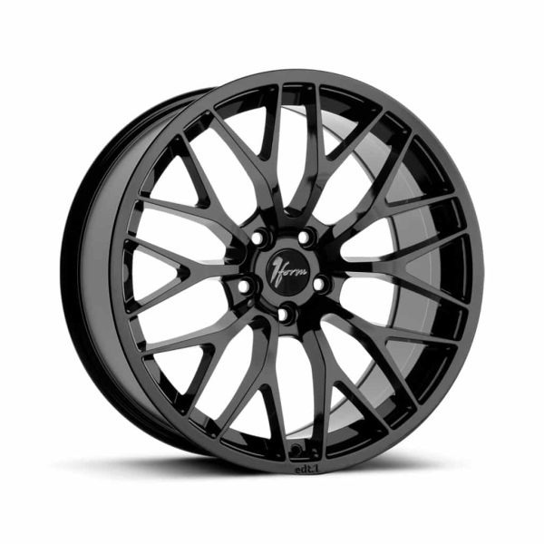1Form Edition.1 Gloss Black Black Cap EDT.1 alloy wheel