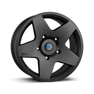 1Form Edition.2 Matt Black Transit Blue Cap 1024 alloy wheel
