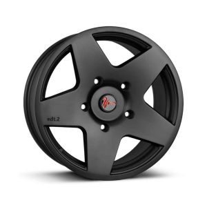 1Form Edition.2 Matt Black Transit Red Cap 1024 alloy wheel