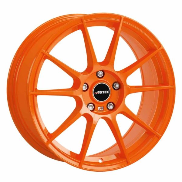 Autec Wizard Racing Orange Type W 10 spoke alloy wheel