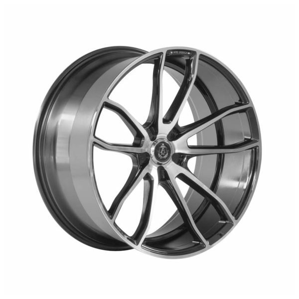 Axe Ex33 Black Polished Face angle alloy wheel