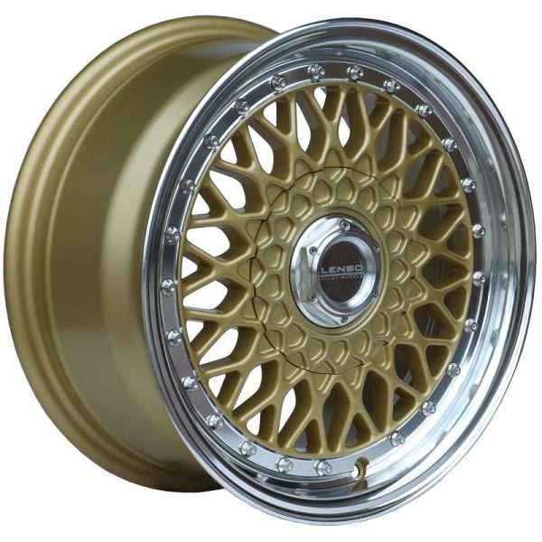 Lenso BSX Gold classic mesh alloy wheel