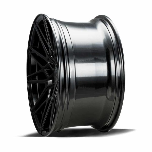 Axe CF1 Gloss Black angle 3 alloy wheel