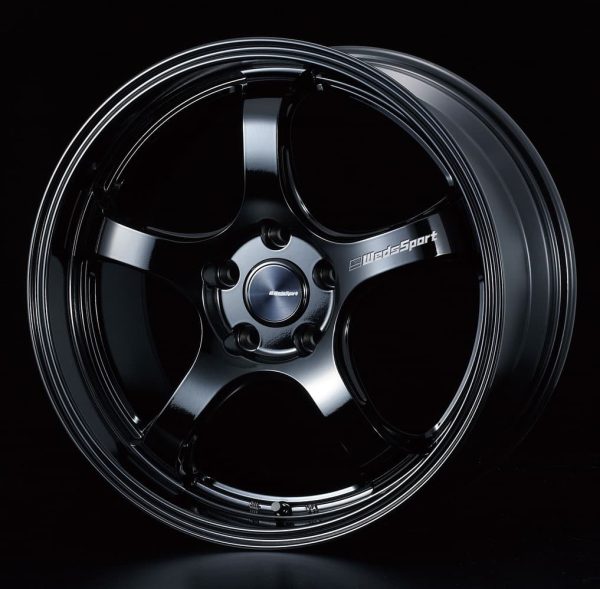 Weds Sport RN05M Gloss Black 48.5mm Rim depth 18x9 lightweight alloy wheel