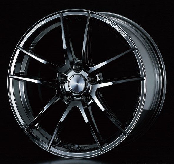 Weds Sport RN55M Gloss Black Face F lightweight alloy wheel