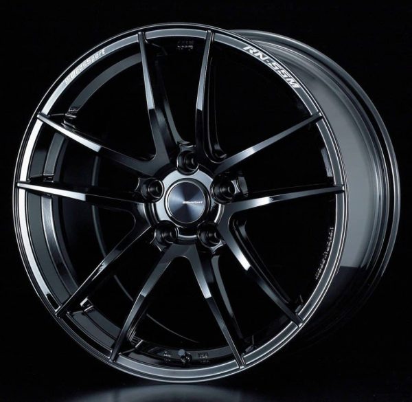 Weds Sport RN55M Gloss Black Face FR lightweight alloy wheel
