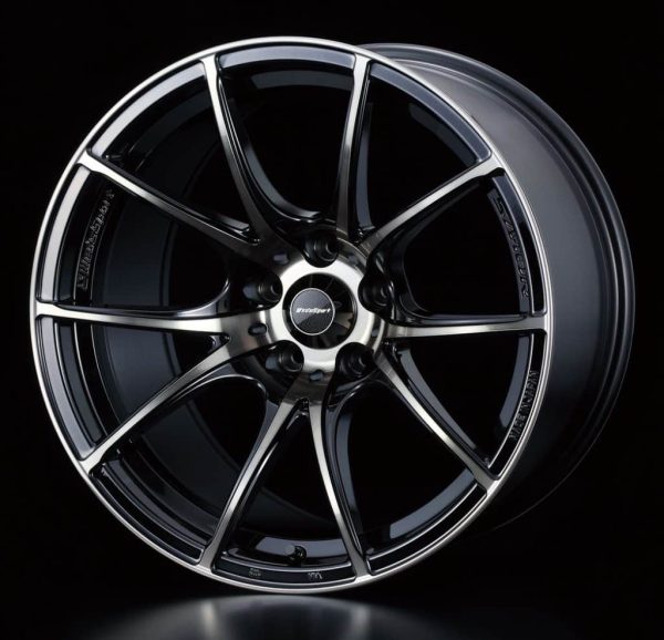 Weds Sport SA10R Zebra Black Bright Face RR lightweight alloy wheel