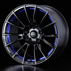 Weds Sport SA72R Blue Light Chrome II Face RR lightweight alloy wheel