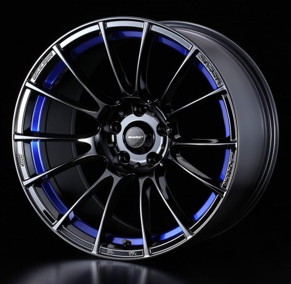 Weds Sport SA72R Blue Light Chrome II Face RR lightweight alloy wheel