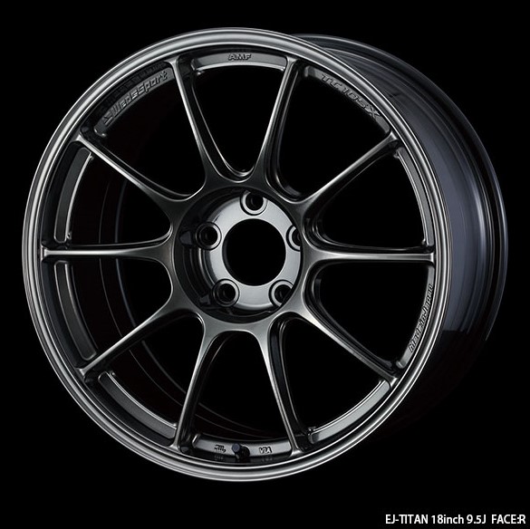 Weds Sport TC105X EJ Titan 18x9.5 Face R lightweight alloy wheel