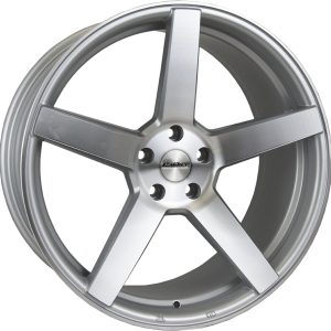 Calibre CCQ Silver Polished Face 900 5 spoke alloy wheel