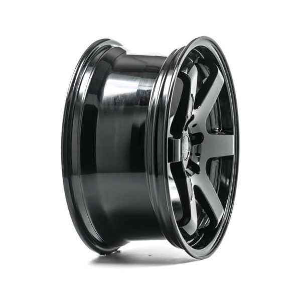 1AV ZX6 Gloss Black angle 2 alloy wheel