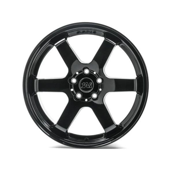 1AV ZX6 Gloss Black flat alloy wheel