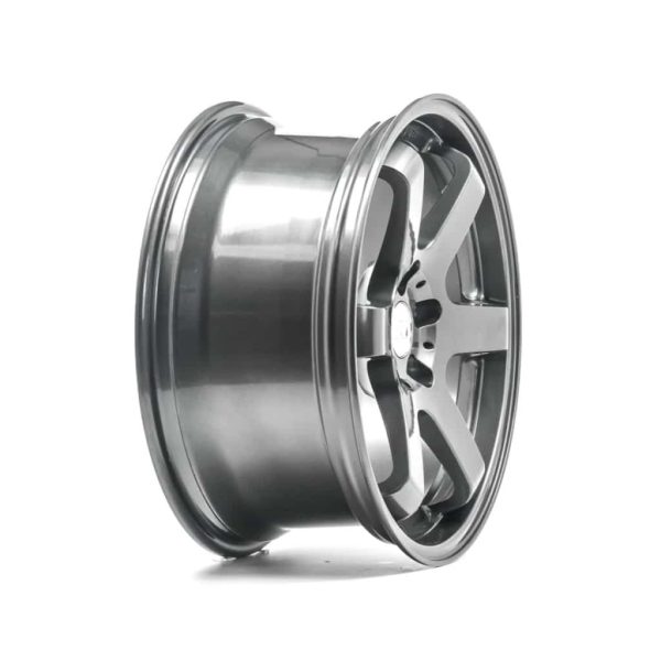1AV ZX6 Gloss Grey angle 2 alloy wheel