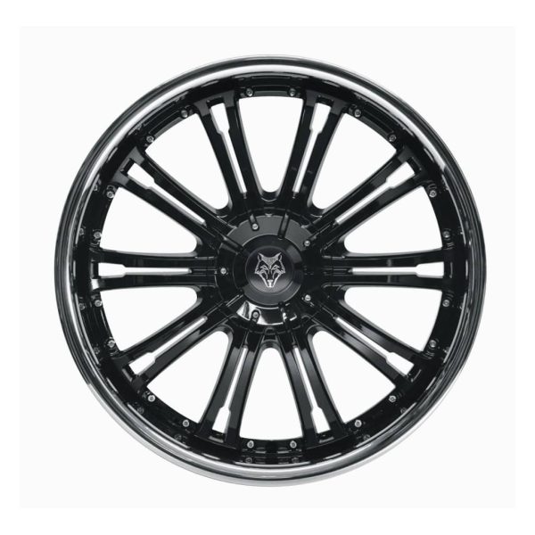 Wolf Design Vermont Gloss Black Polished Rim flat 1024 alloy wheel