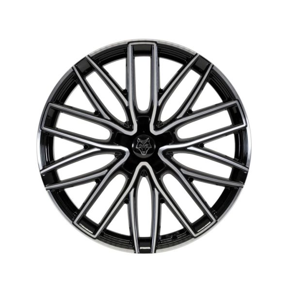 Wolfrace Eurosport GTP Gloss Black Polished Face Flat alloy wheel