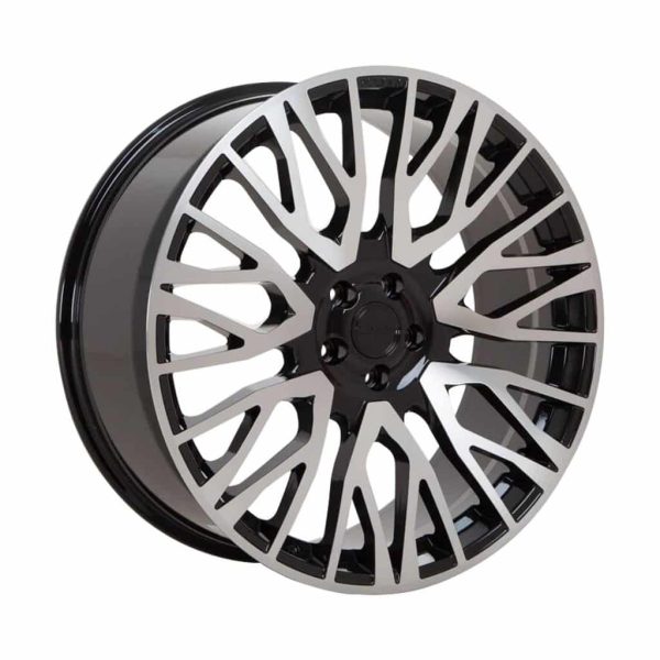 Velare VLR01 Diamond Black Polished Face angle 1 1800 alloy wheel