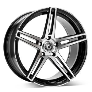 Wrath WF1 black polish 1 alloy wheel