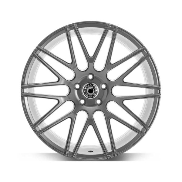 Wrath WF3 Gloss Grey flat alloy wheel