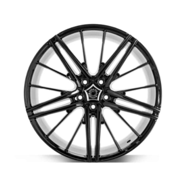Wrath WF5 Gloss Black flat alloy wheel