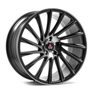 Axe EX32 Black Polished Face Tinted angle 1 alloy wheel