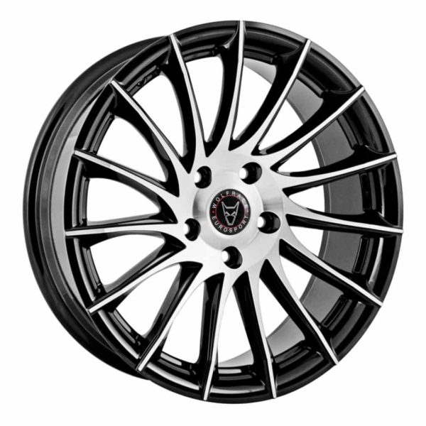 Wolfrace Aero Gloss Black Polished alloy wheel