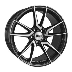 DRC DLA Black polished face alloy wheel
