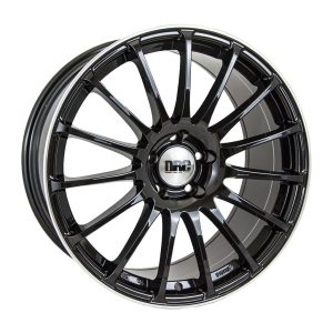 DRC RAPIDE Black Polished Face alloy wheel