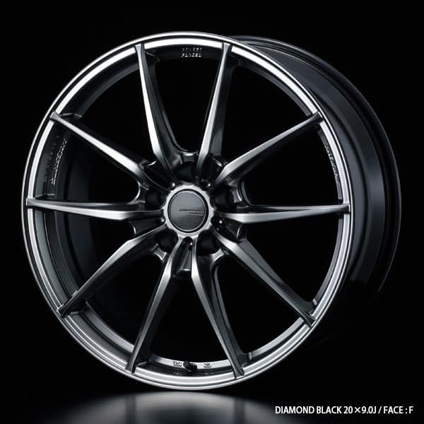 Weds Sport FT-117 Diamond Black 20x9 Face F alloy wheel
