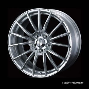 Weds Sport SA35R VIS VI-Silver 18x8.5 Face MF alloy wheel
