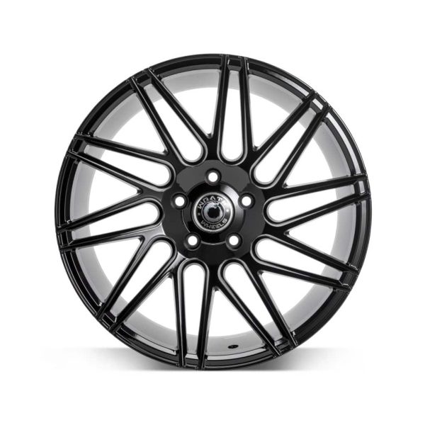 Wrath WF4 Gloss Black flat alloy wheel