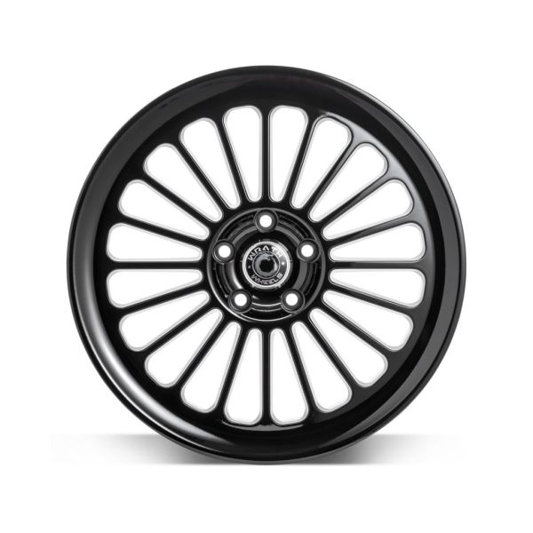 Wrath WF8 Gloss Black flat alloy wheel