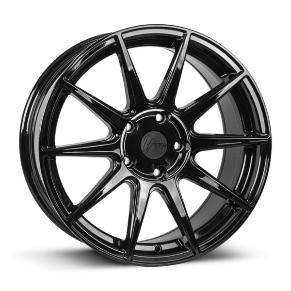 1Form Edition.3 Gloss Black and Black Cap Edition 3 EDT.3 alloy wheel