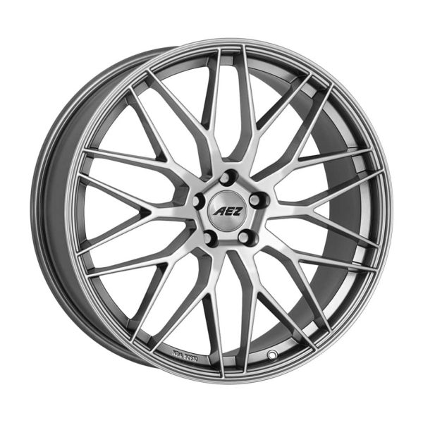 AEZ Crest Silver High Gloss 1024 angle 1 alloy wheel