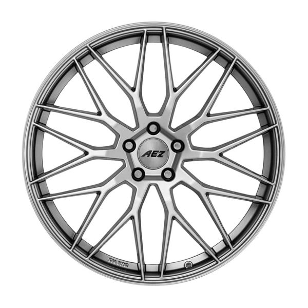AEZ Crest Silver High Gloss 1024 flat alloy wheel