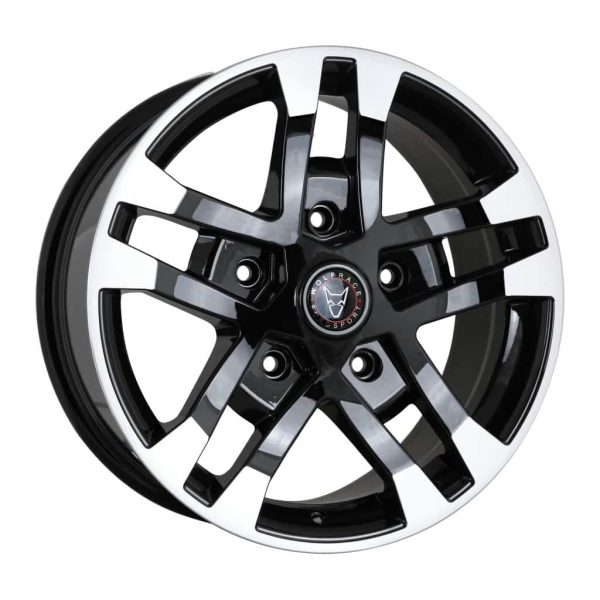 Wolfrace Assassin FTR Black Polished Tips alloy wheel