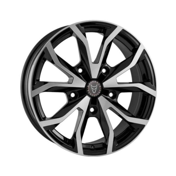 Wolfrace Assassin TRS Gloss Black Polished angle alloy wheel