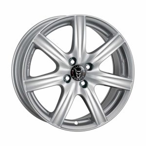 Wolfrace Davos Polar Silver 4 stud alloy wheel