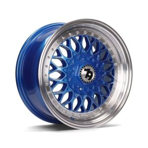 Seventy9 SV-E Blue Polished Lip alloy wheel