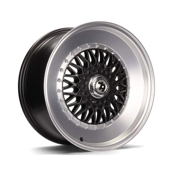 Seventy9 SV-F Black Polished Lip alloy wheel