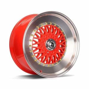Seventy9 SV-F Red Polished Lip alloy wheel